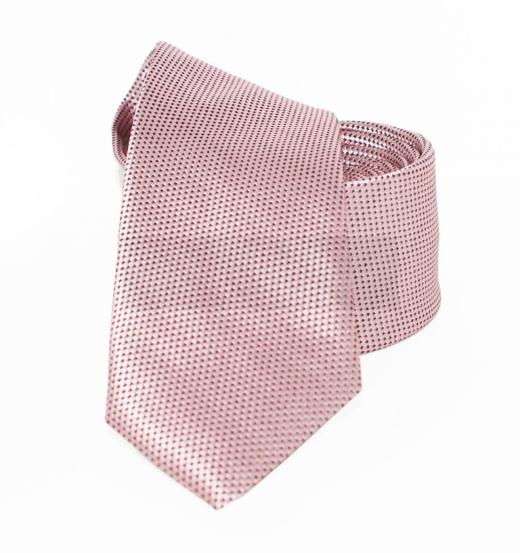 Goldenland Slim Krawatte - Rosa gepunktet Kleine gemusterte Krawatten
